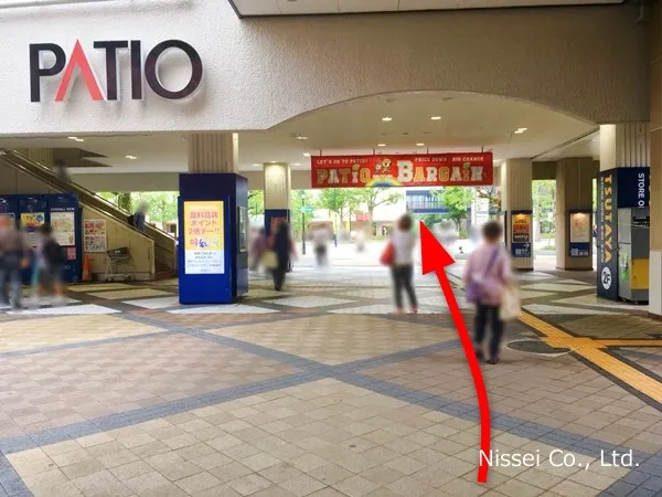 地下鉄西神山手線 名谷駅～須磨大丸従業員通用口（従業員入口）までの経路画像2［日星株式会社］