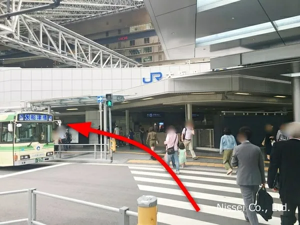 Osaka Metro谷町線 東梅田駅～梅田大丸従業員通用口（従業員入口）までの経路画像10［日星株式会社］