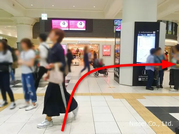 JR線 三ノ宮駅～神戸阪急従業員通用口（従業員入口）までの経路画像1［日星株式会社］