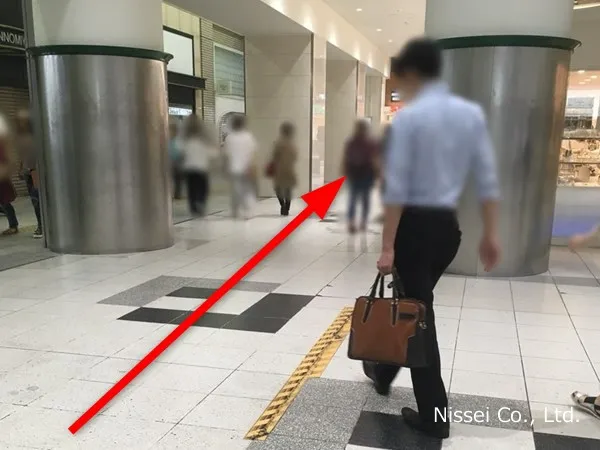 JR線 三ノ宮駅～神戸阪急従業員通用口（従業員入口）までの経路画像2［日星株式会社］