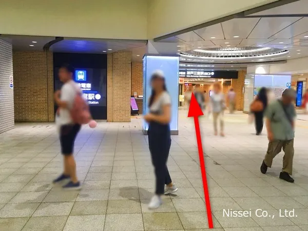 JR線 三ノ宮駅～神戸阪急従業員通用口（従業員入口）までの経路画像6［日星株式会社］