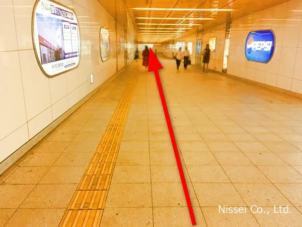 神戸市営地下鉄 三宮駅～神戸阪急従業員通用口（従業員入口）までの経路画像3［日星株式会社］