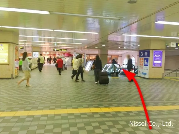 阪急 宝塚駅～宝塚阪急従業員通用口（従業員入口）までの経路画像2［日星株式会社］