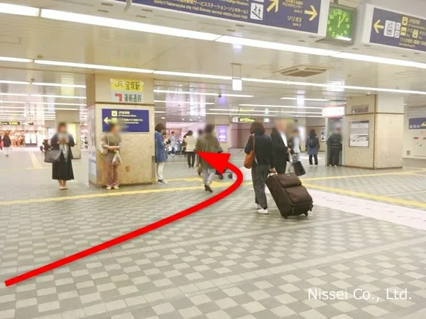 JR線 宝塚駅～宝塚阪急従業員通用口（従業員入口）までの経路画像7［日星株式会社］