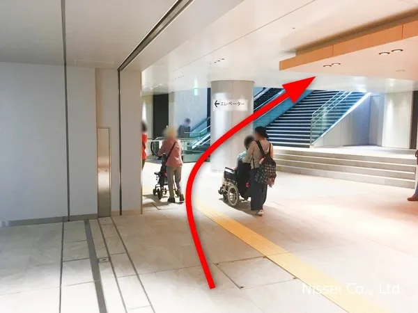 阪神線 大阪梅田駅～梅田阪神従業員通用口（従業員入口）までの経路画像2［日星株式会社］