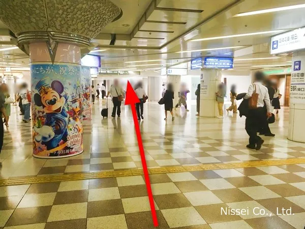 Osaka Metro御堂筋 梅田駅～梅田阪神従業員通用口（従業員入口）までの経路画像1［日星株式会社］