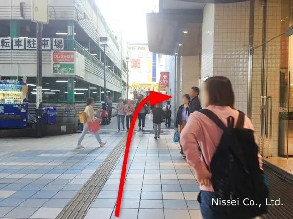 京阪本線 京橋駅～京橋京阪従業員通用口（従業員入口）までの経路画像3［日星株式会社］