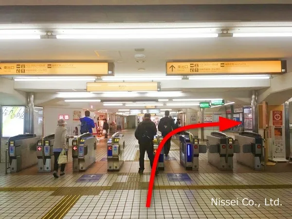 京阪線 守口市駅～守口京阪従業員通用口（従業員入口）までの経路画像1［日星株式会社］