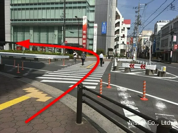 近鉄線 大和西大寺駅～近鉄百貨店 奈良店までの経路画像2［日星株式会社］