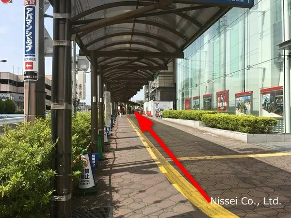 近鉄線 大和西大寺駅～近鉄百貨店 奈良店までの経路画像3［日星株式会社］