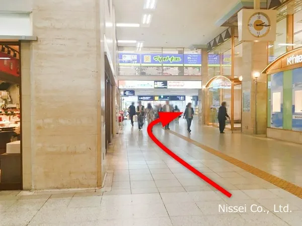 近鉄線 大阪上本町駅～近鉄百貨店 上本町店までの経路画像2［日星株式会社］