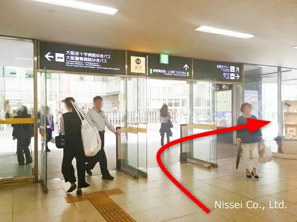 近鉄線 大阪上本町駅～近鉄百貨店 上本町店までの経路画像3［日星株式会社］