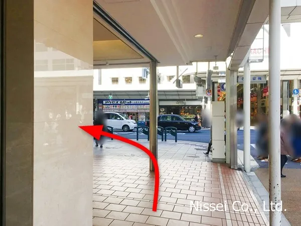 阪急線 河原町駅～藤井大丸従業員通用口（従業員入口）までの経路画像3［日星株式会社］