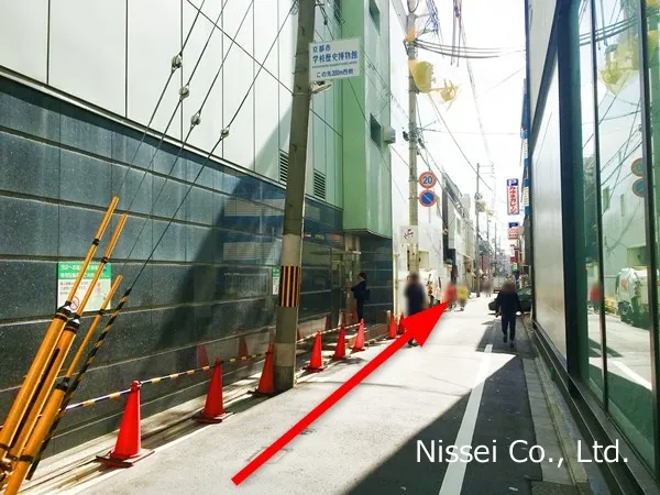 阪急線 河原町駅～藤井大丸従業員通用口（従業員入口）までの経路画像5［日星株式会社］