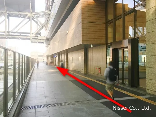 Osaka Metro御堂筋線 梅田駅～ルクアイーレ従業員通用口（従業員入口）までの経路画像12［日星株式会社］