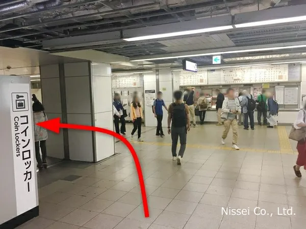 Osaka Metro御堂筋線 梅田駅～ルクア大阪従業員通用口（従業員入口）までの経路画像2［日星株式会社］