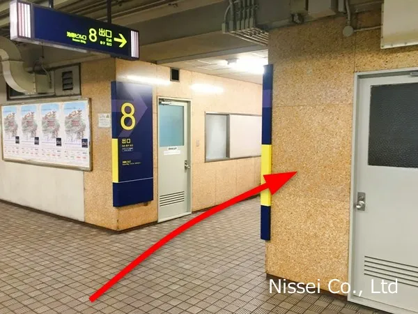 阪急・河原町駅～京都タカシマヤ従業員通用口（従業員入口）までの経路画像1［日星株式会社］