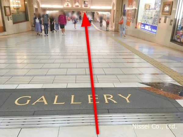 JR線 難波駅～大阪タカシマヤ従業員通用口（従業員入口）までの経路画像6［日星株式会社］