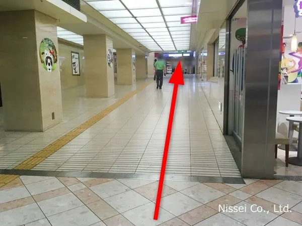 JR線 難波駅～大阪タカシマヤ従業員通用口（従業員入口）までの経路画像8［日星株式会社］