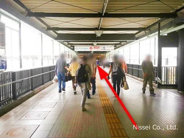 泉北高速線 泉ヶ丘駅～泉北タカシマヤ従業員通用口（従業員入口）までの経路画像3［日星株式会社］